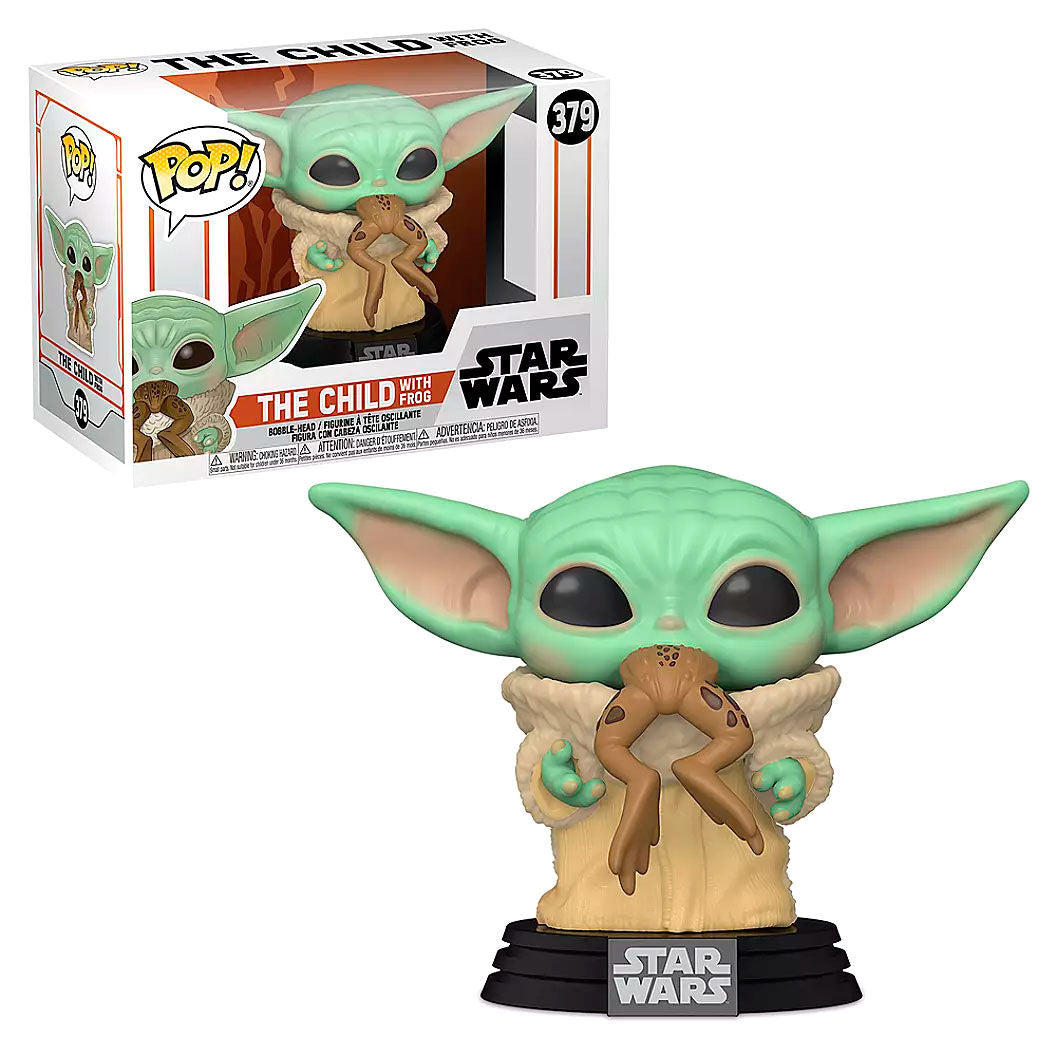 Funko Pop! Mandalorian The Child with Frog Star Wars Frikytopia