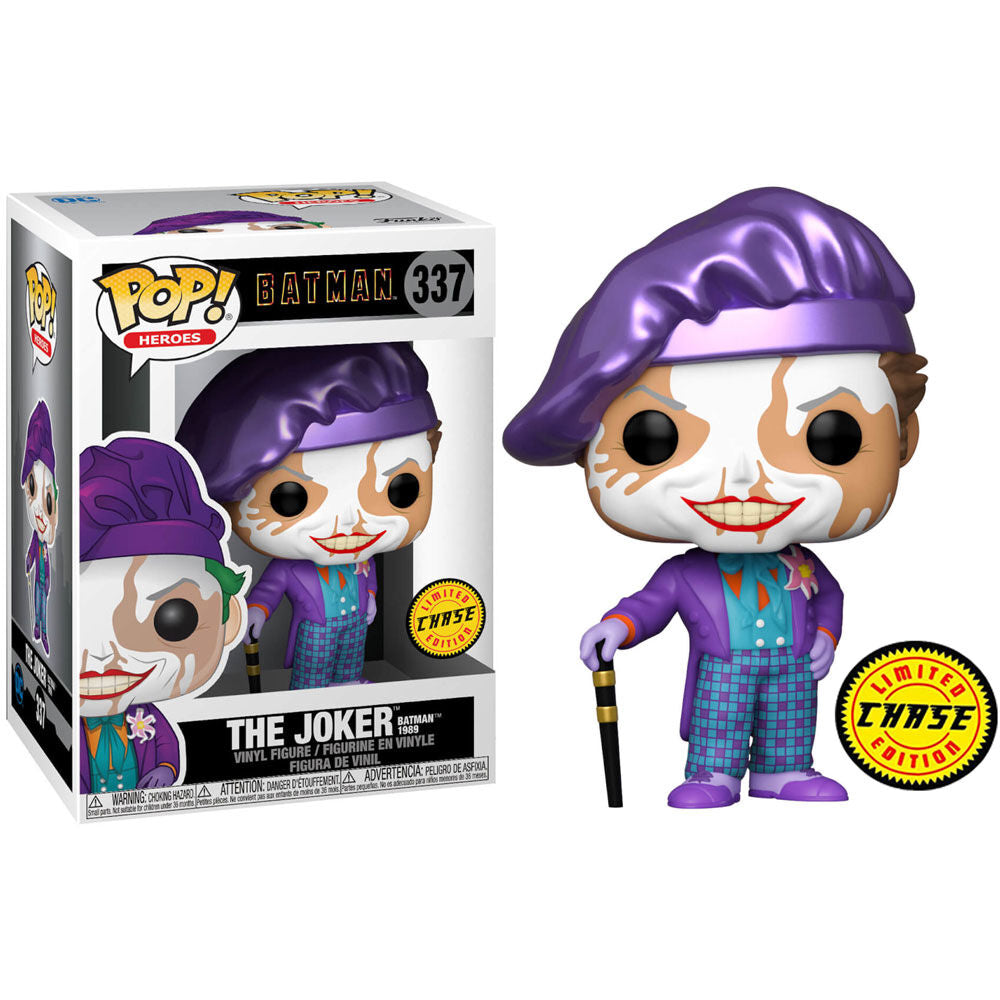 Figura POP DC Comics Batman 1989 Joker with Hat Chase Frikytopia