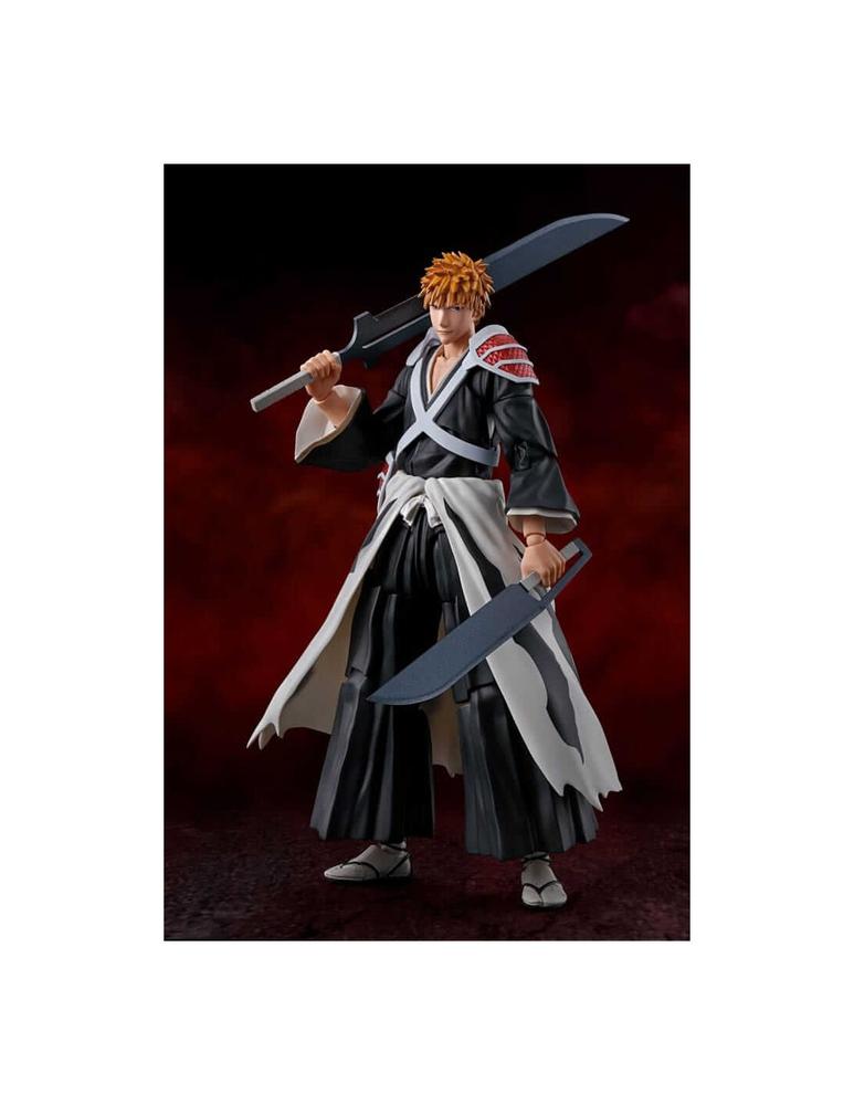 Ichigo Kurosaki Dual Zangetsu Ver Figura 15.5cm Bleach SH Figuarts Frikytopia