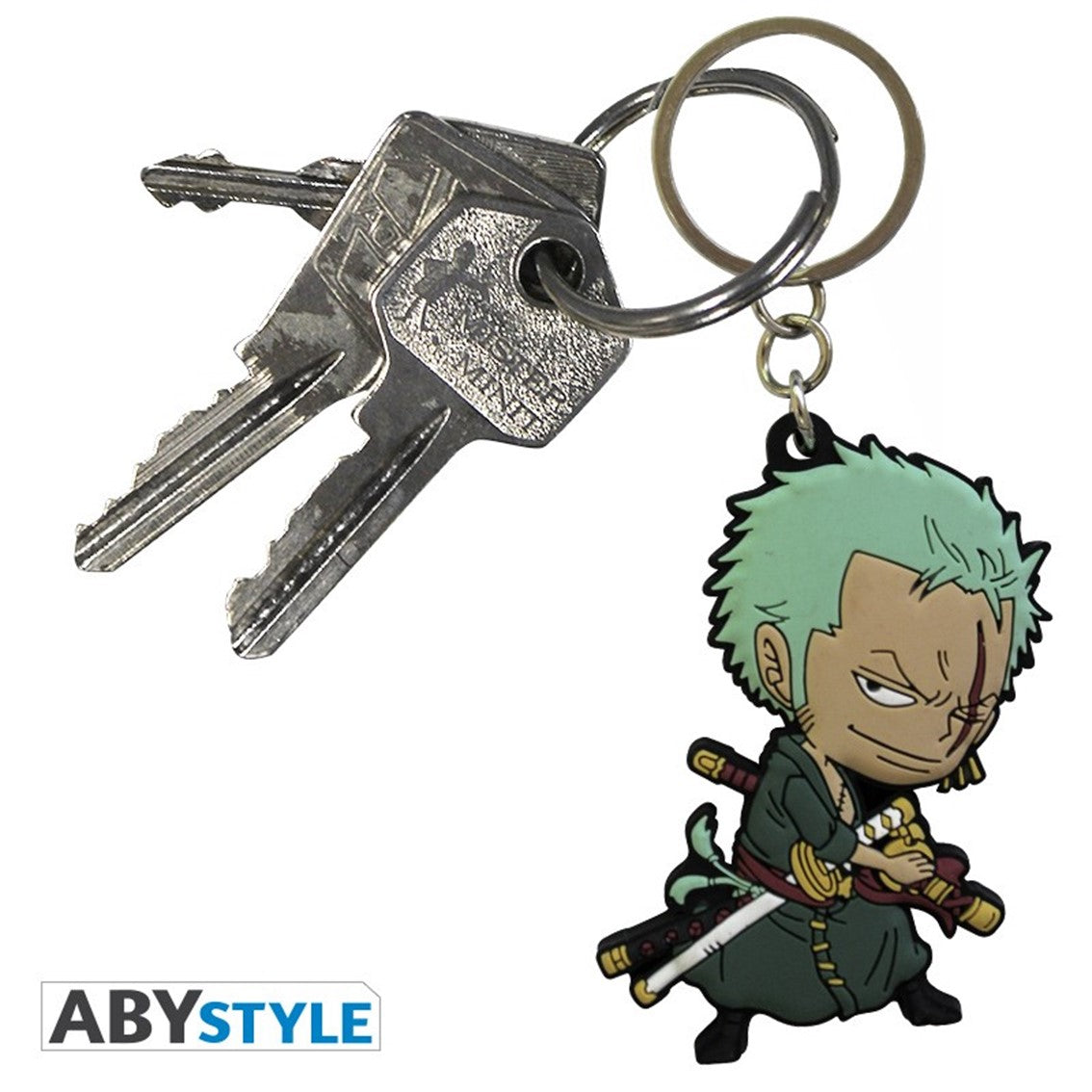 Llavero PVC Abystyle One Piece Zoro Super Deformed Frikytopia