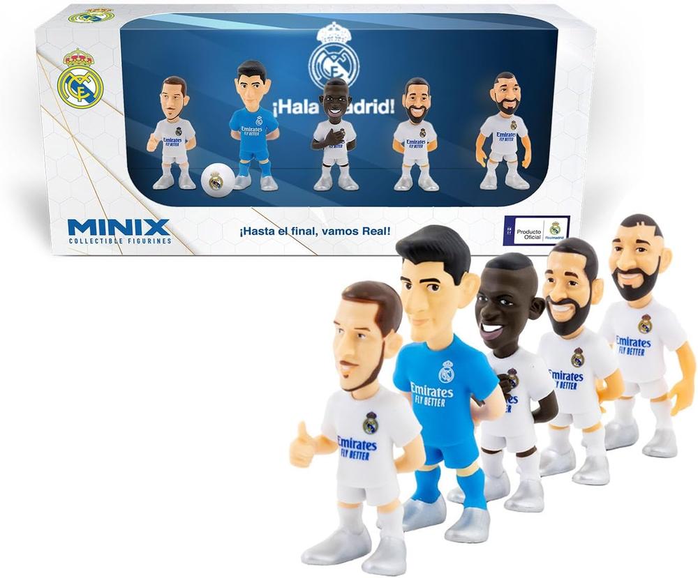 Pack 5 Figuras Minix Real Madrid 7cm Frikytopia