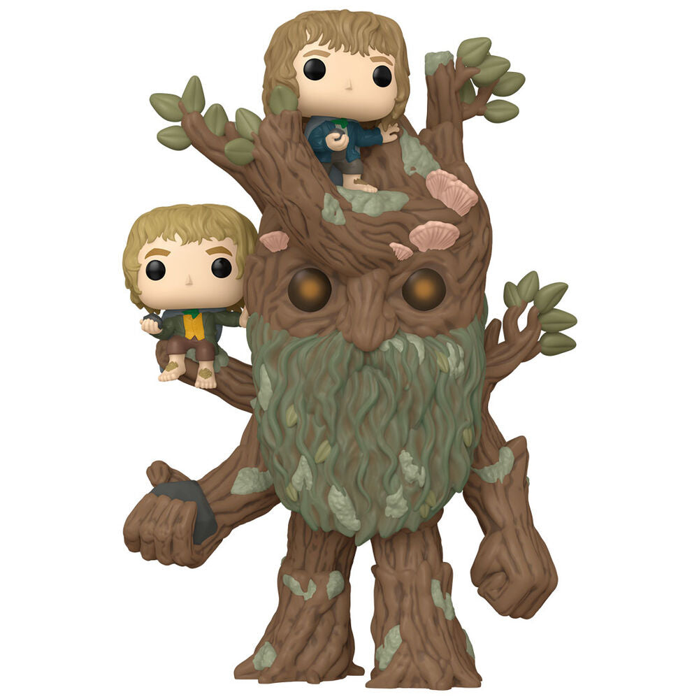 Figura POP Super El Señor de los Anillos Treebeard with Merry and Pippin