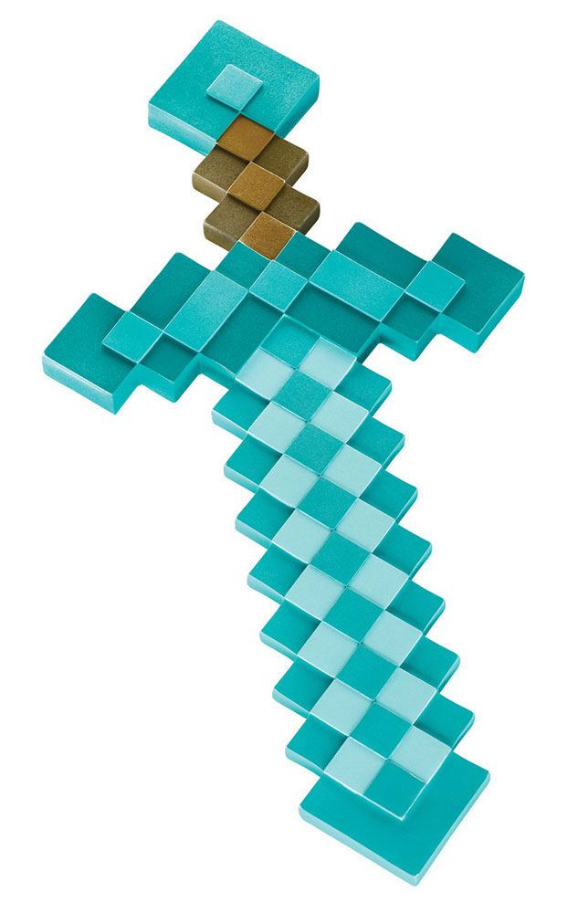 Réplica Plástico Diamond Sword Minecraft 51 cm - ¡La espada perfecta para los fans de Minecraft!