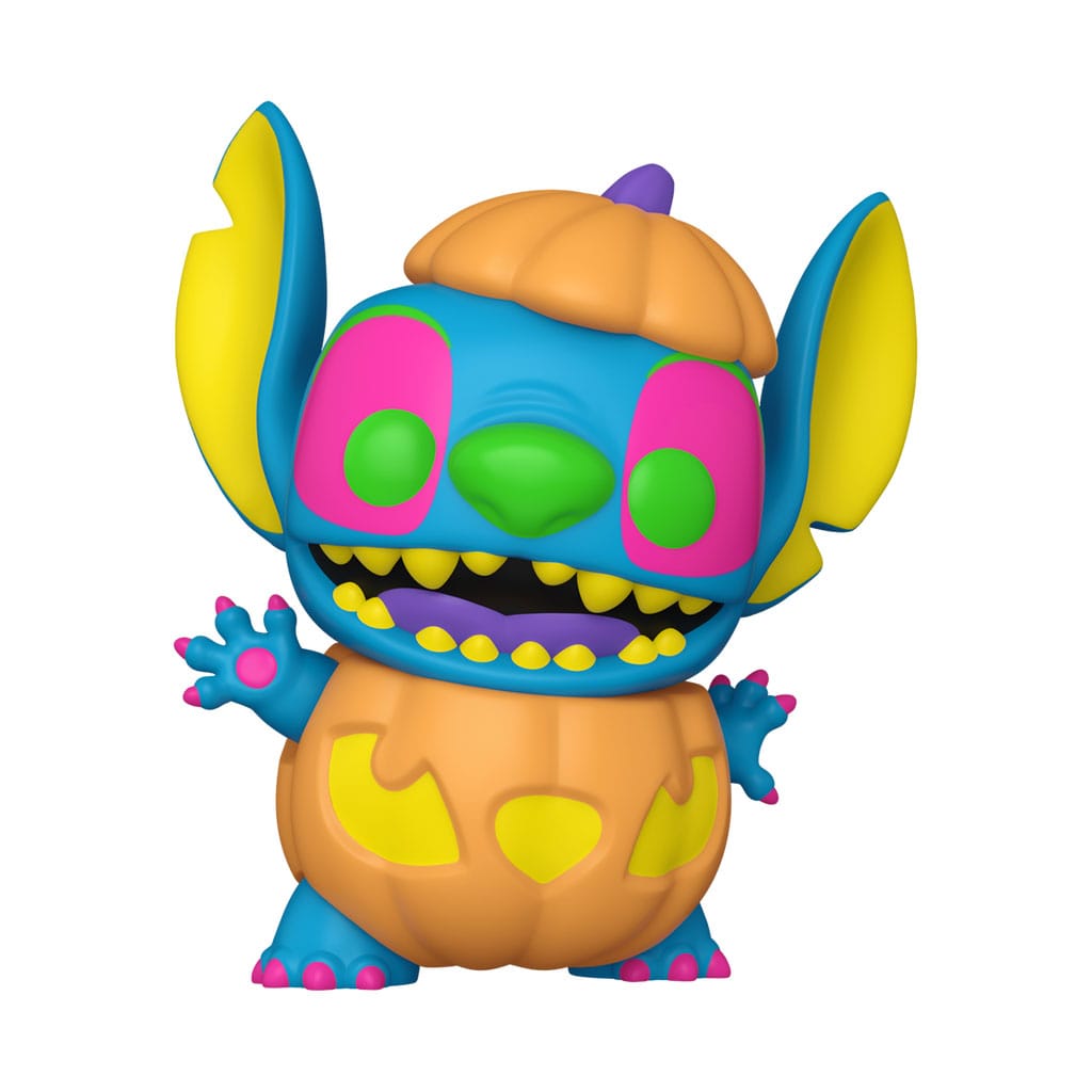 Lilo and Stitch Figura POP Disney Vinyl Blacklight Pumpkin Stitch 9cm