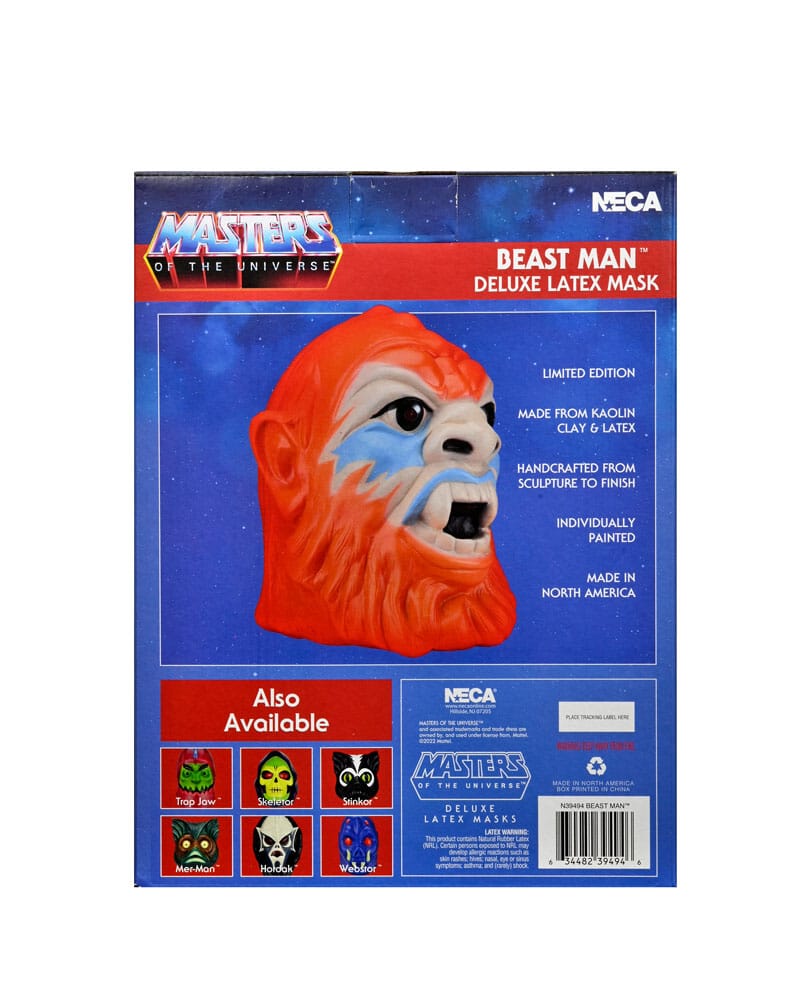 Replica Neca Mascara Latex Masters Of The Universe Beast Man Deluxe