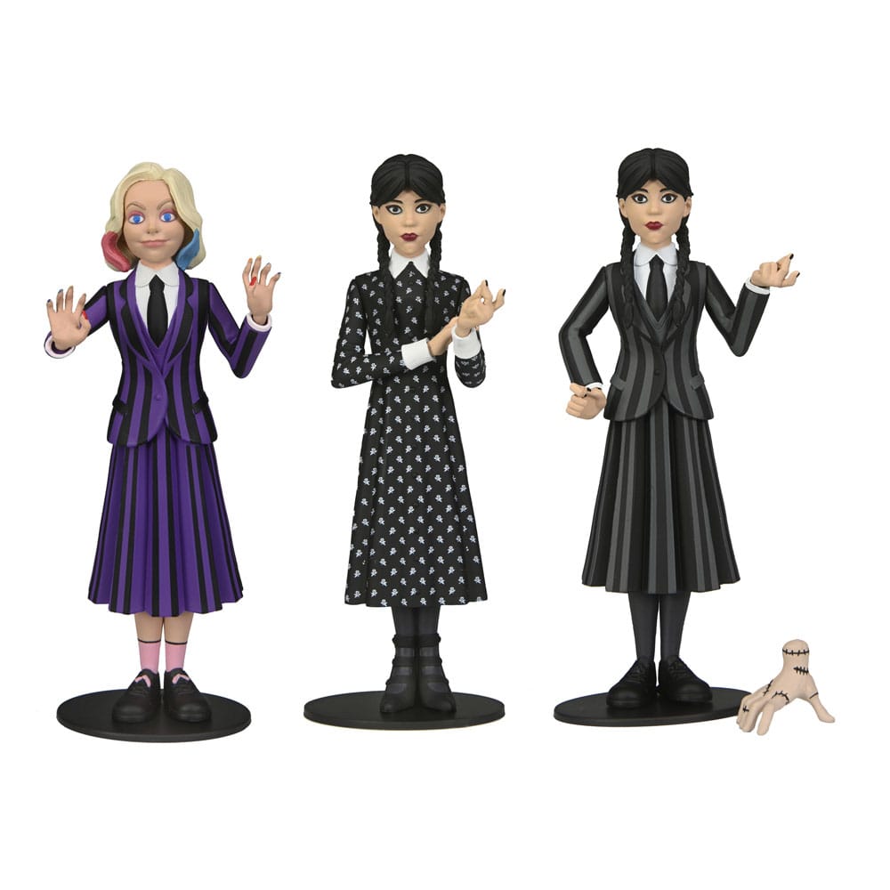 Surtido figuras neca wednesday addams toony terrors