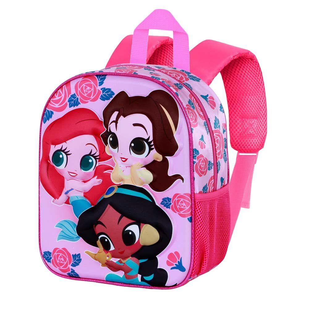 Mochila 3D Flowers Princesas Disney 31 cm Frikytopia