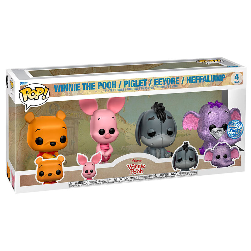 Blister 4 figuras POP Disney Winnie the Pooh Exclusive Frikytopia