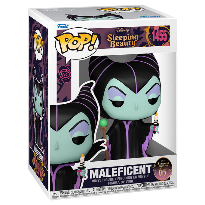La Bella Durmiente 65th Anniversary POP! Disney Vinyl Figura Maleficent w/Candle 9 cm Frikytopia