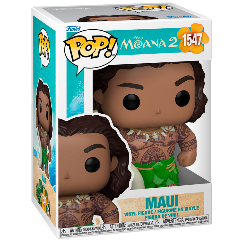 Moana 2 Figura POP! & Buddy Vinyl Maui with Fish Hook 9 cm Frikytopia