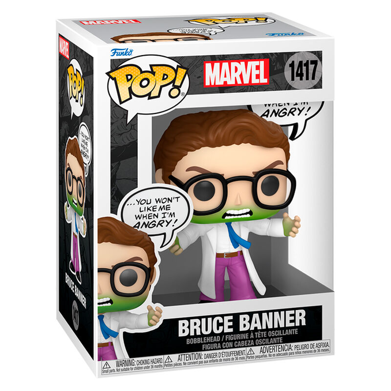 Marvel Comics POP! Marvel Vinyl Figura Bruce Banner(Don't Make me Angry) 9 cm