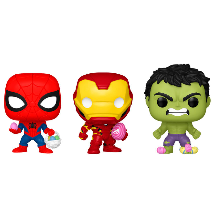 Marvel Pack de 3 Figuras Pocket POP! Vinyl Easter 4 cm Frikytopia