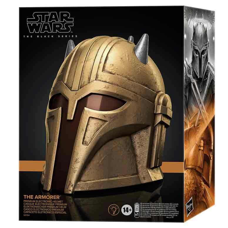 Star Wars: The Mandalorian Black Series Casco electrónico The Armorer