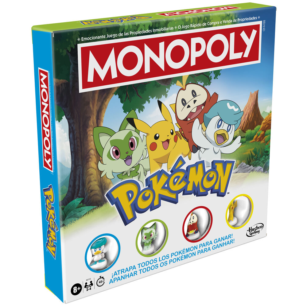 Juego mesa Monopoly Pokemon español Frikytopia