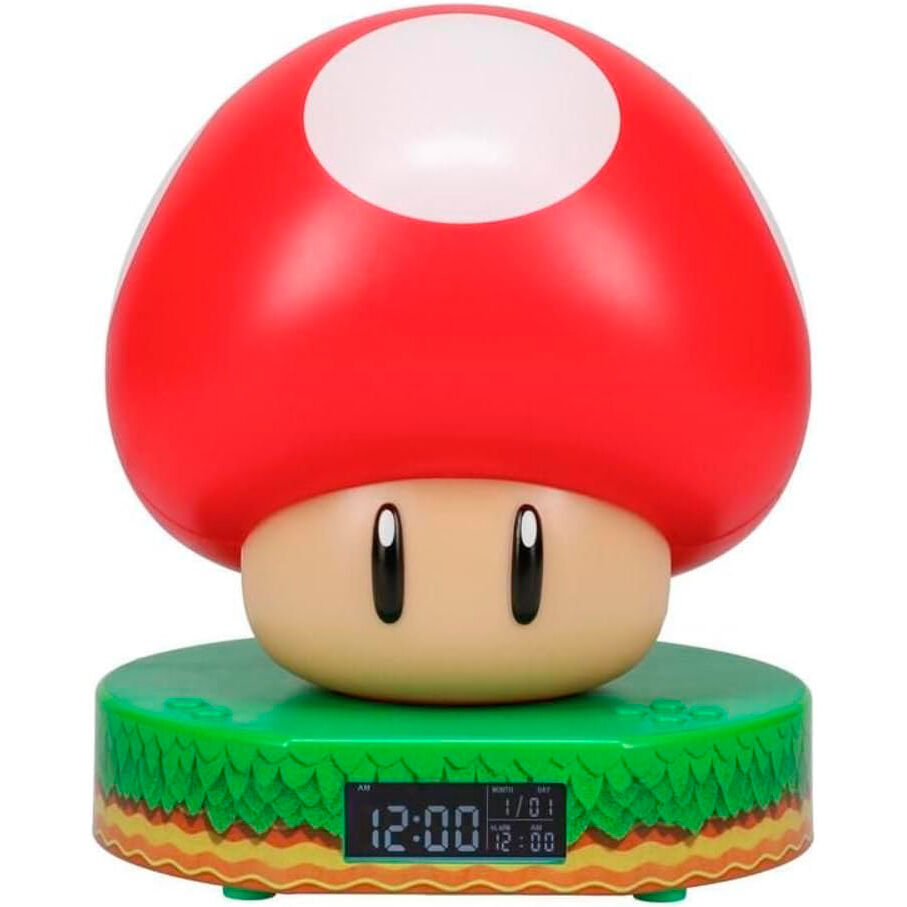 Super Mario despertador con luz Super Mushroom Frikytopia