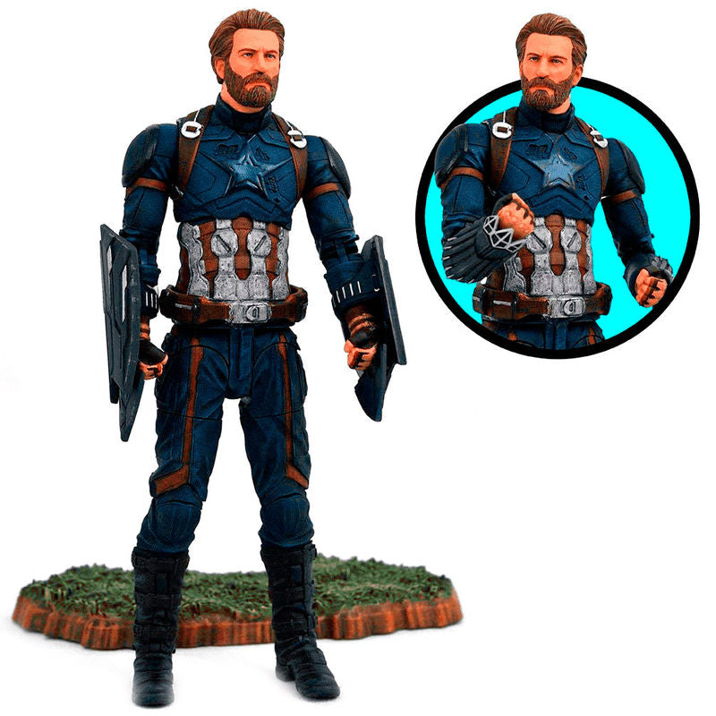 Figura Articulada Capitan America Vengadores Avengers Marvel 18 cm Frikytopia