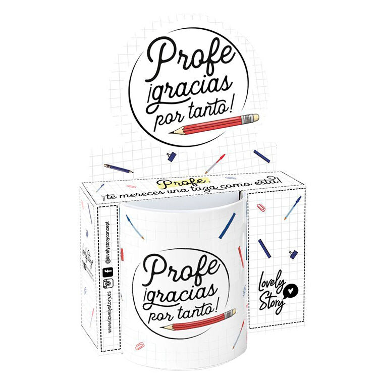 Taza - Profe Gracias Por Tanto 330ml Frikytopia