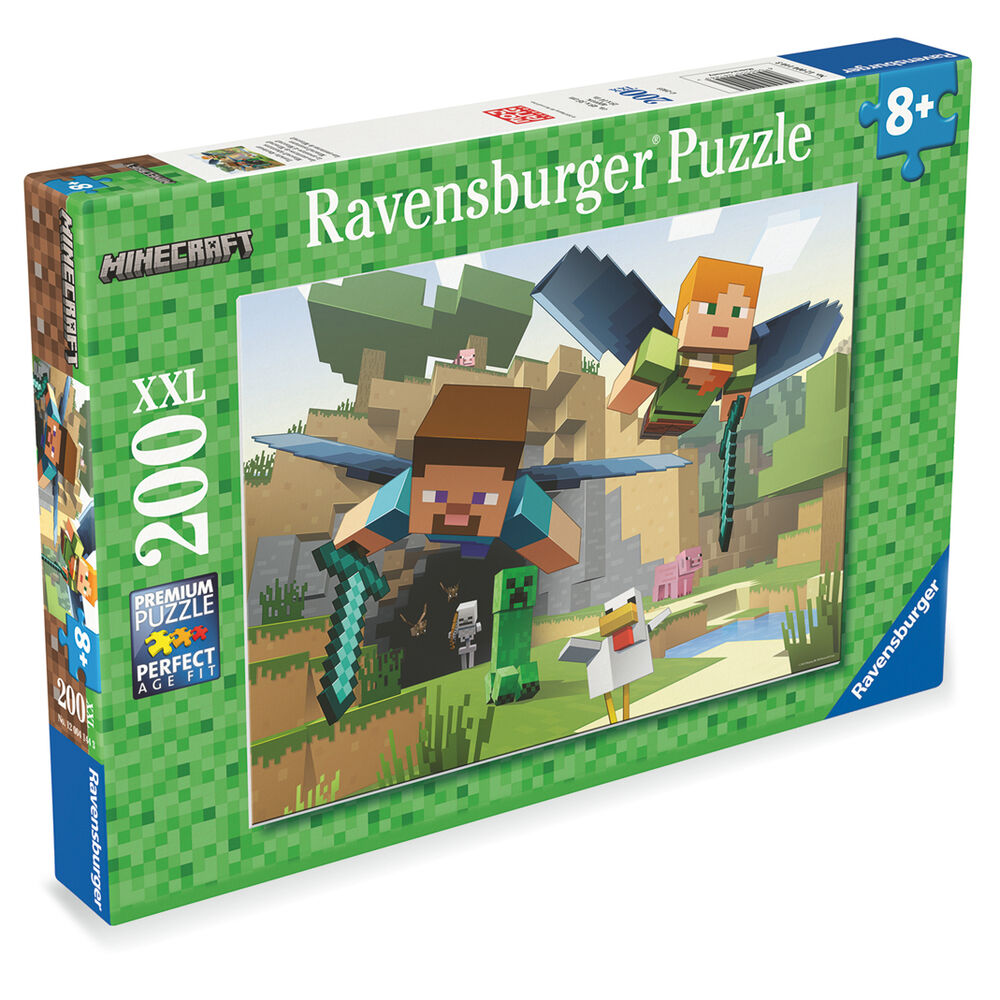Minecraft Puzzle para niños XXL Animal Adventures (200 piezas)