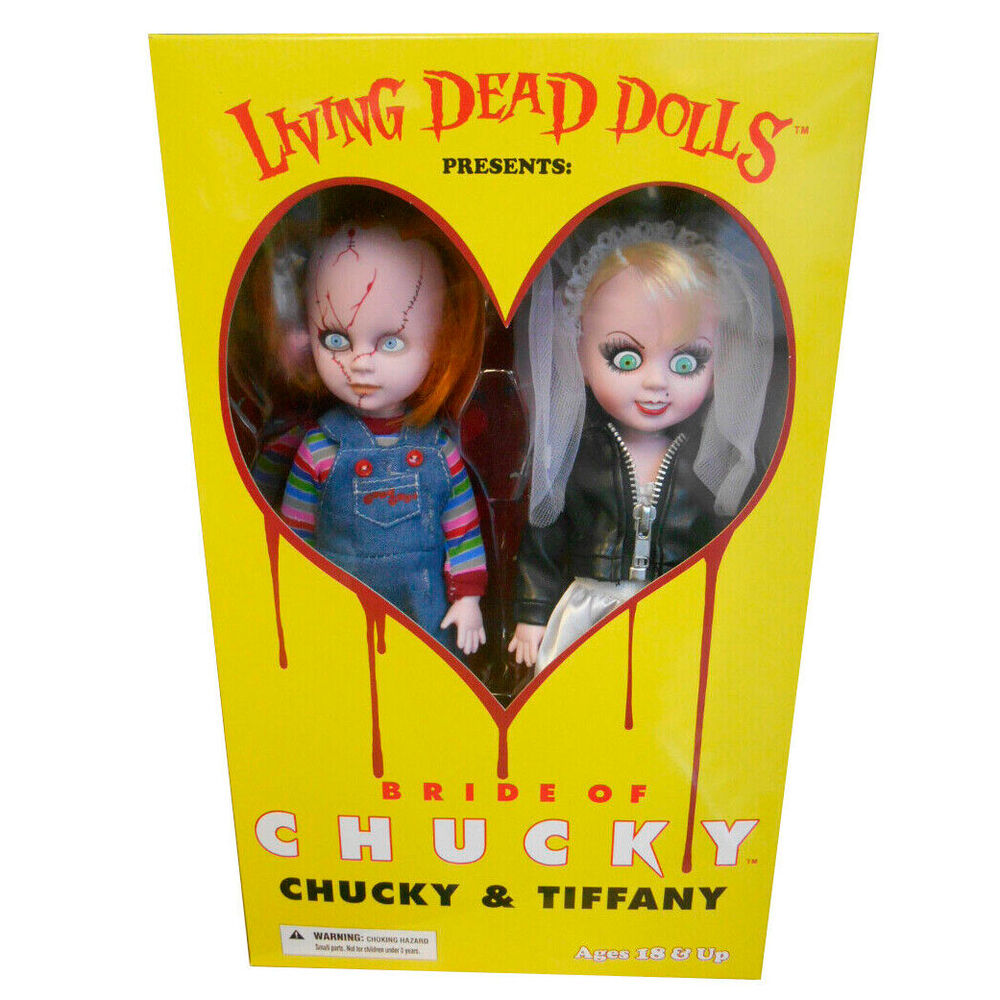Set 2 Muñecos Chucky And Tifanny Living Dead Dolls 25 cm