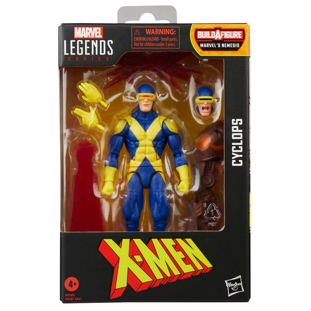 Figura hasbro marvel legends series build a figure marvels nemesis x - men cyclops