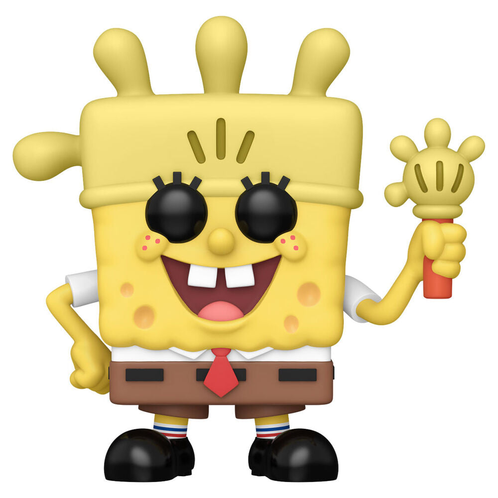 Bob Esponja 25th Anniversary POP! Vinyl Figura SB w/ Glove Light 9 cm Frikytopia