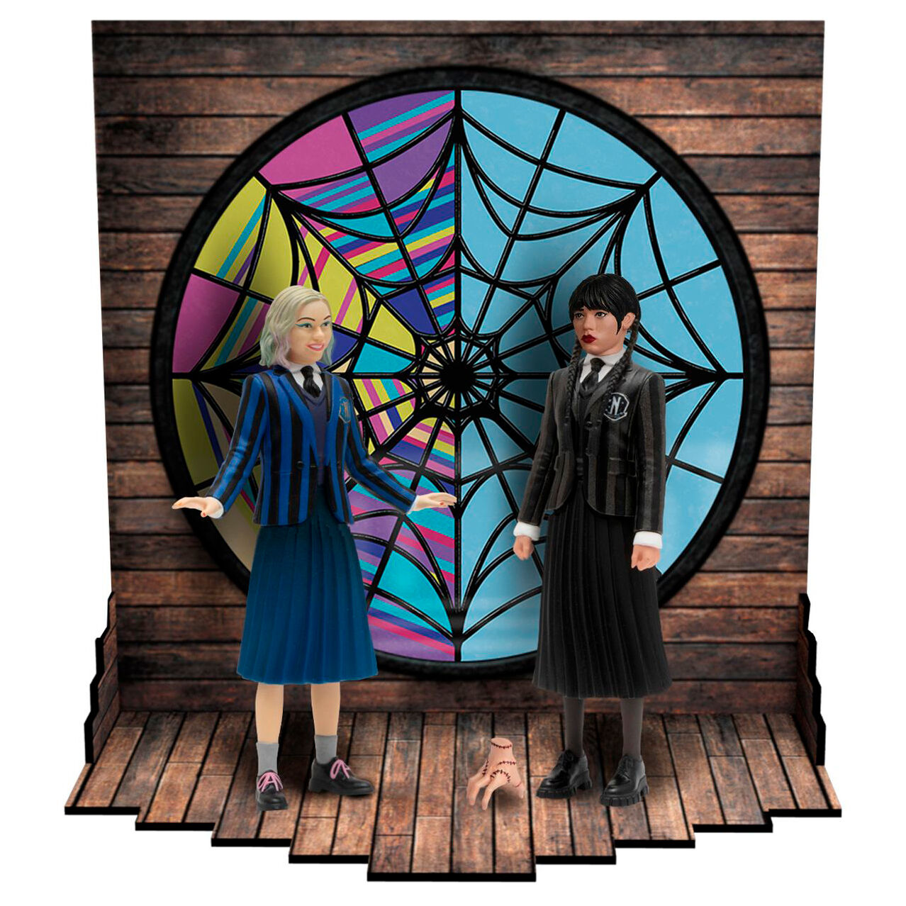 Pack 2 figuras mezco toyz wednesday 5 points wednesday & enid