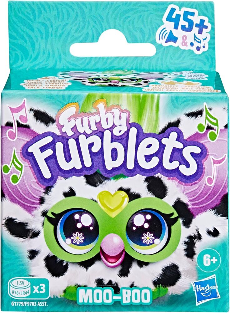 Juguete interactivo hasbro furby furblet moo boo