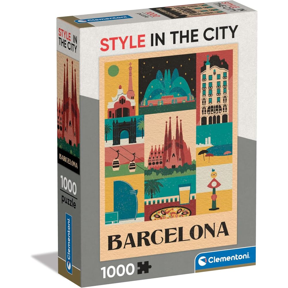Puzzle Barcelona Style In The City 1000pzs
