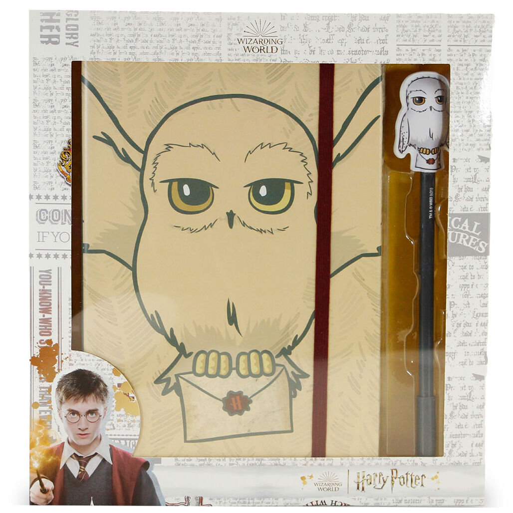 Set Diario Boligrafo Hedwig Harry Potter