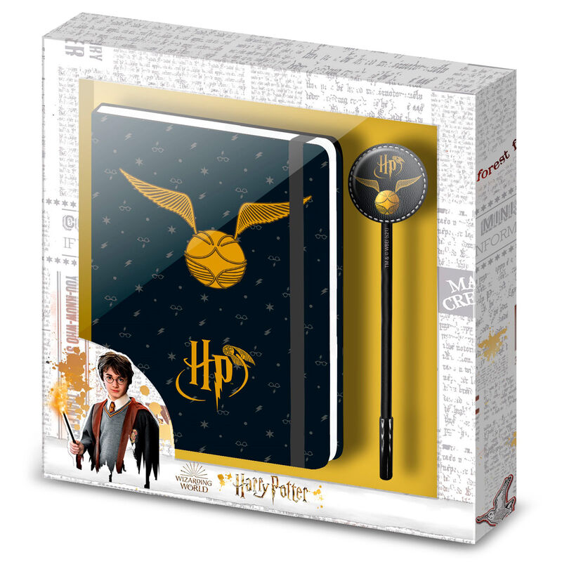 Set Diario Boligrafo Wings Harry Potter Frikytopia