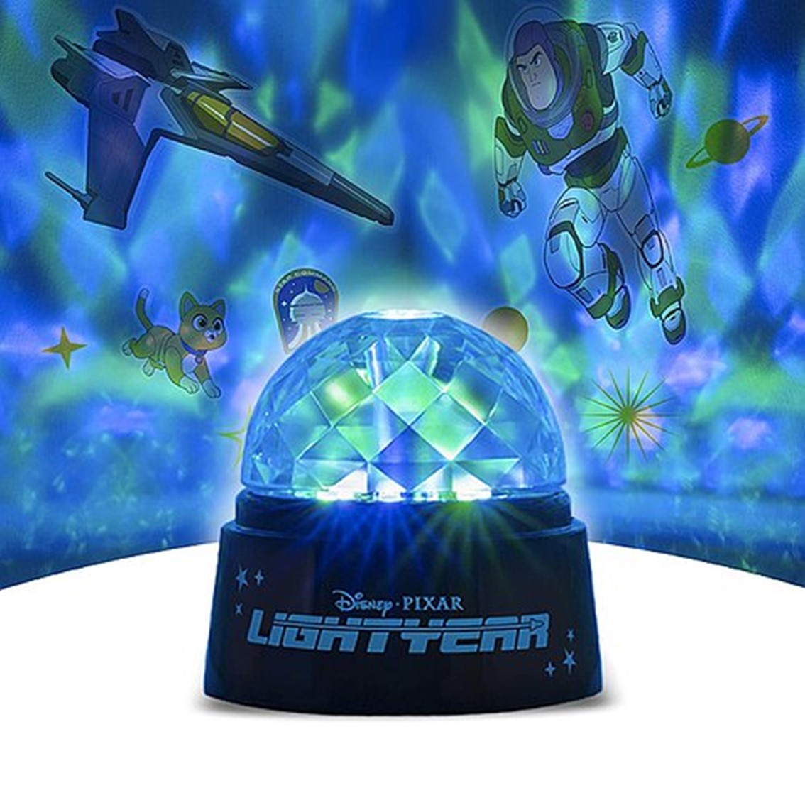 Lámpara de proyección con pegatinas paladone disney buzz lightyear Frikytopia