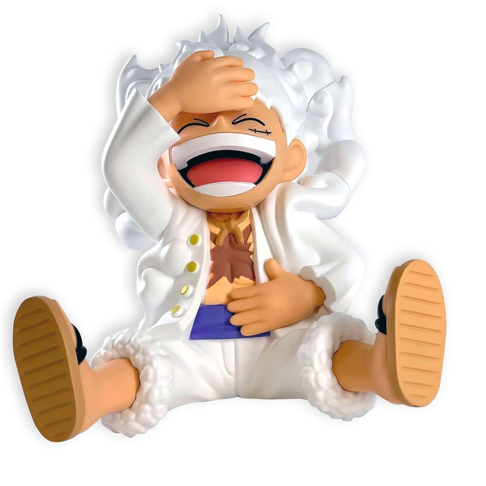 Figura hucha plastoy one piece luffy gear 5 15 cm Frikytopia