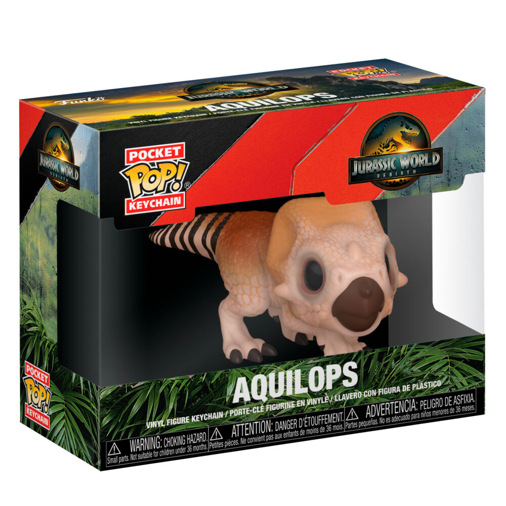 Llavero Pocket POP Jurassic World El Renacer Aquilops Frikytopia