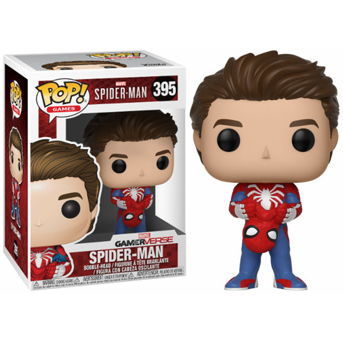 Spider-Man POP! Games Vinyl Figura Unmasked Spider-Man 9 cm