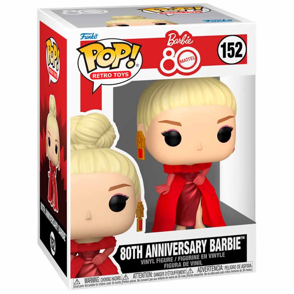 Mattel 80th Anniversary POP! Retro Toys Vinyl Figura Barbie 9 cm Frikytopia