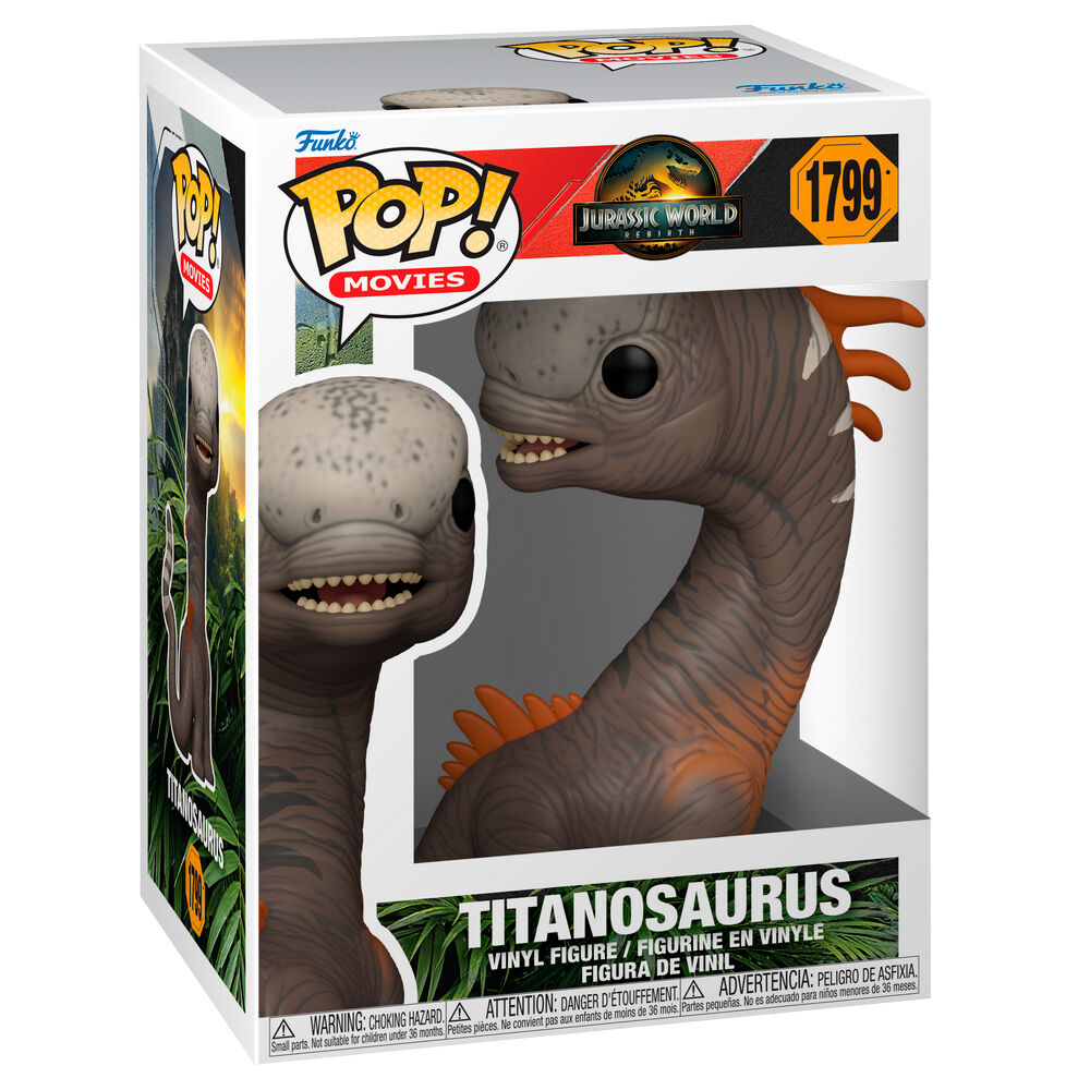 Jurassic World: El Renacer Figura POP! Movies Vinyl Titanosaurus 9 cm Frikytopia