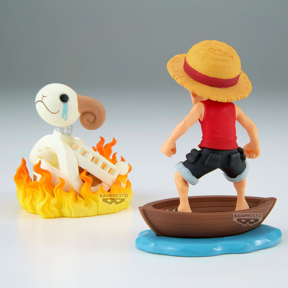 Figura Banpresto One Piece World Collectable Figure Log Stories Monkey.d.luffy & Going Merry 8 cm