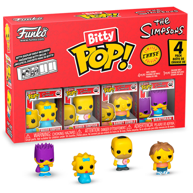 Los Simpson Pack de 4 Figuras Bitty POP! Vinyl Series 3 2 cm Frikytopia