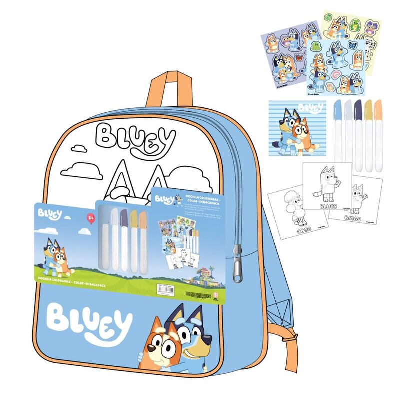 Set mochila Diy Bluey Frikytopia