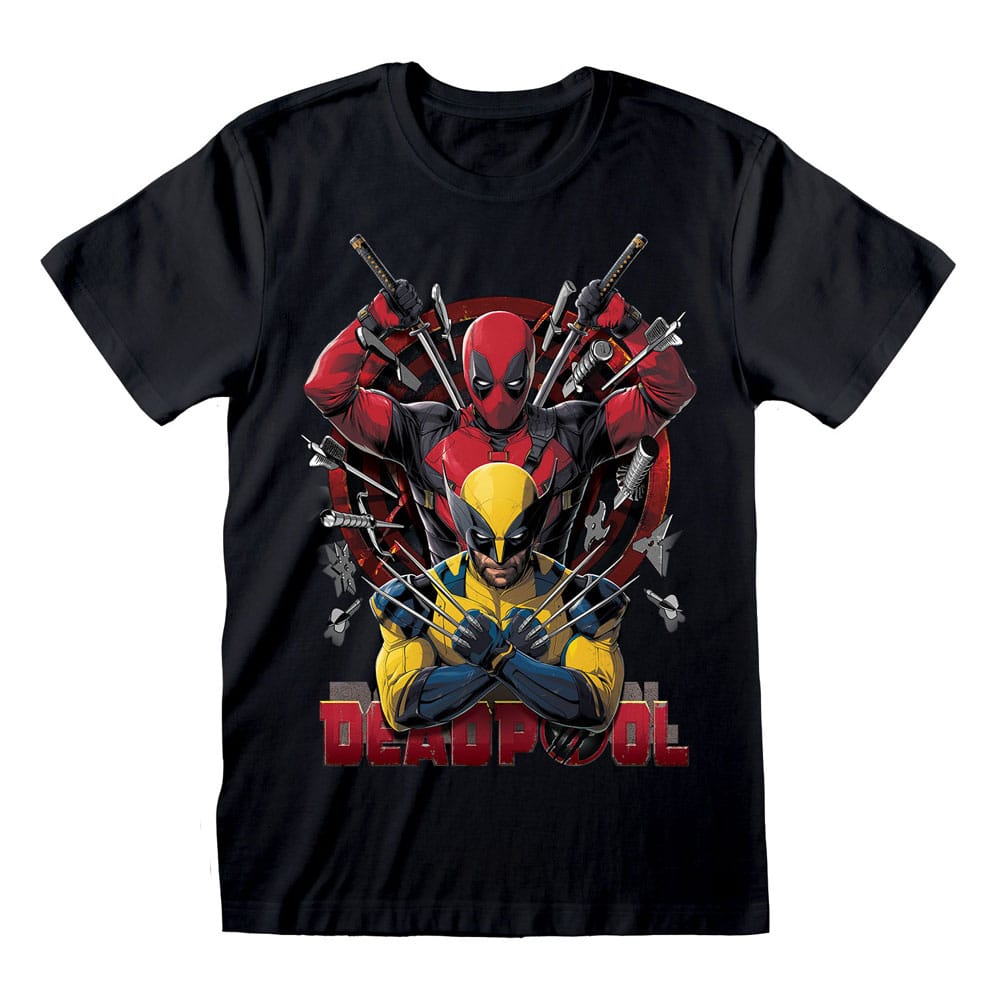 Deadpool Camiseta Deadpool & Wolverine Weapons talla M Frikytopia