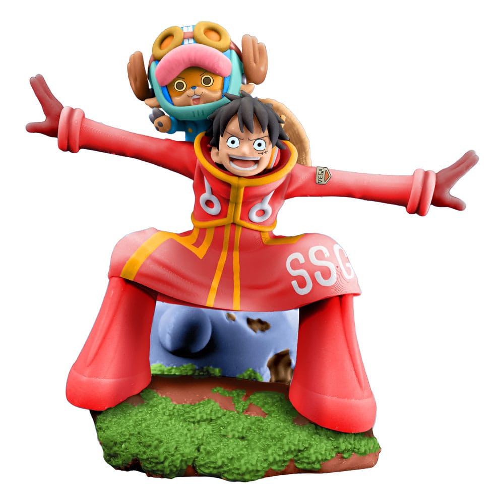 One Piece Petitrama Estatua PVC Logbox Re Birth Egghead Set 9 cm