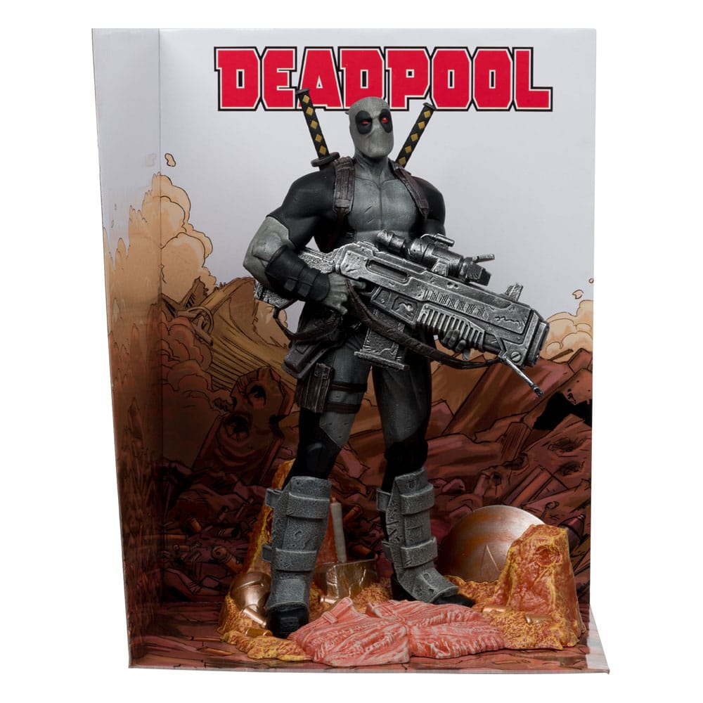 Marvel Collection Estatua PVC 1/6 Deadpool (Deadpool #1)(Grey Suit Chase) 27 cm Frikytopia