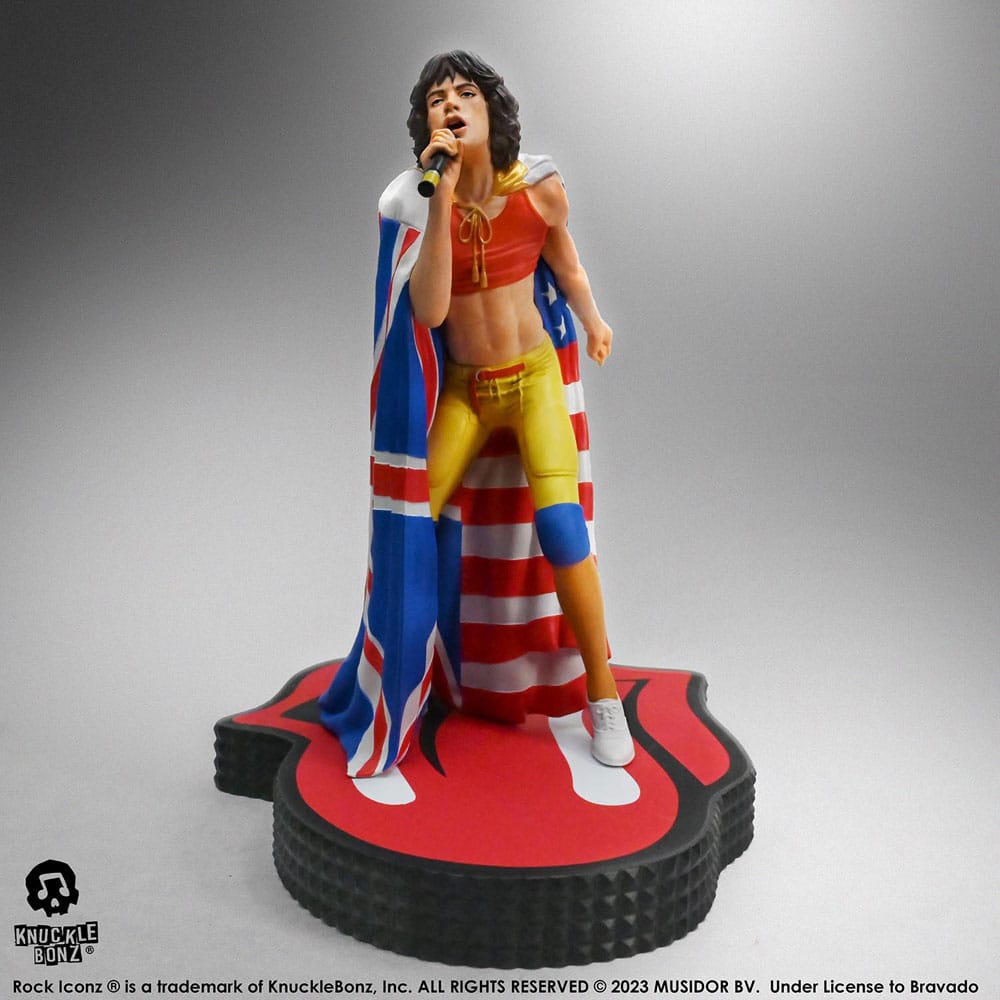 The Rolling Stones Estatua Rock Iconz Mick Jagger (Tattoo You Tour 1981) 22 cm Frikytopia