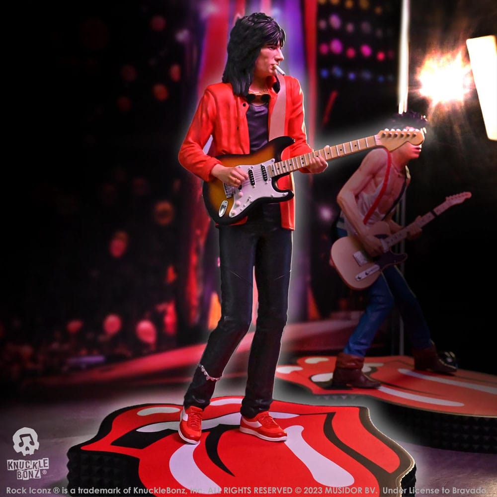 The Rolling Stones Estatua Rock Iconz Ronnie Wood (Tattoo You Tour 1981) 22 cm
