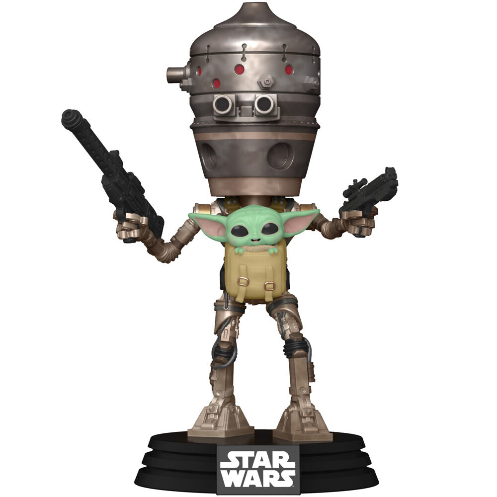 Set Figura POP Tee Star Wars Mandalorian Grogu Talla S