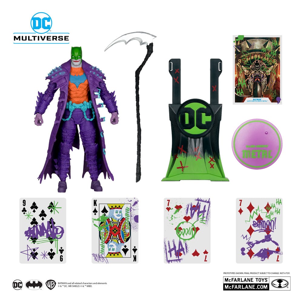 DC Multiverse Figura Batman (Dark Nights: Death Metal) Jokerized (Gold Label) 18 cm