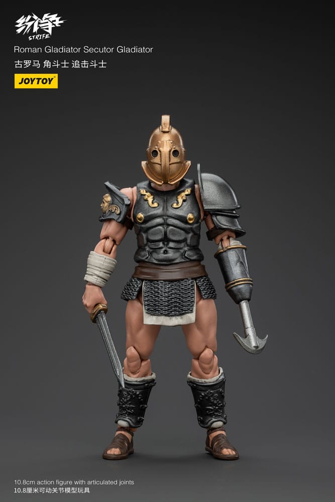 Strife Figura 1/18 Roman Gladiator Secutor Gladiator 11 cm Frikytopia