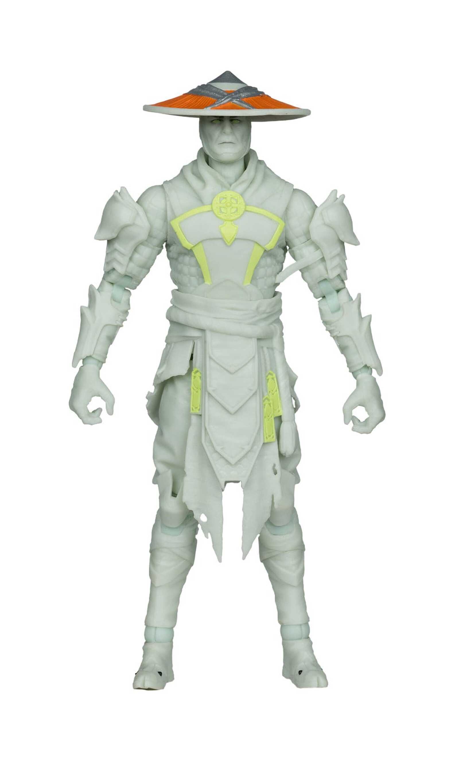 Mortal Kombat Figura Glow in the Dark Edition Raiden (Gold Label) 18 cm