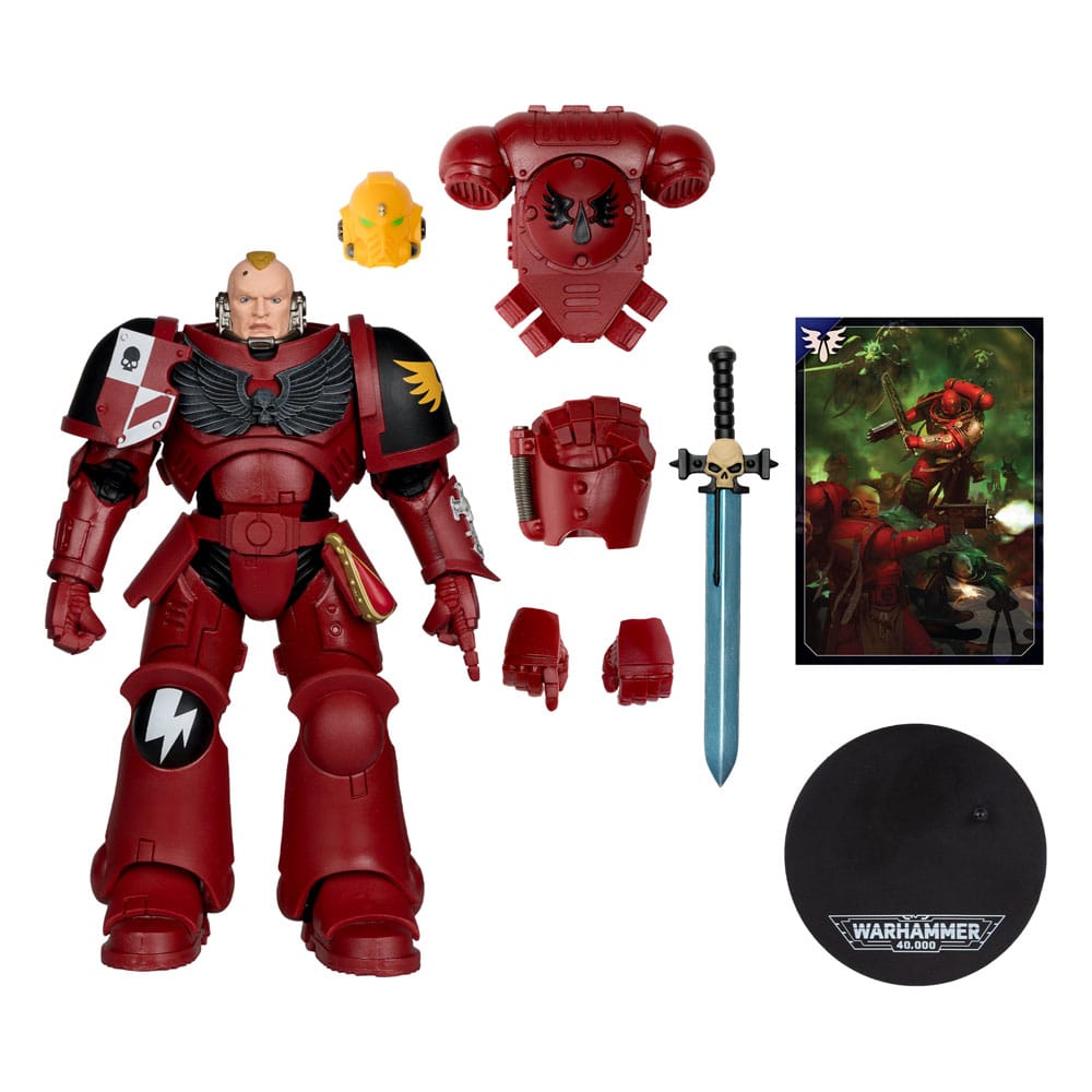 Warhammer 40,000 Figura Assault Intercessor Sergeant (Blood Angel) 18 cm