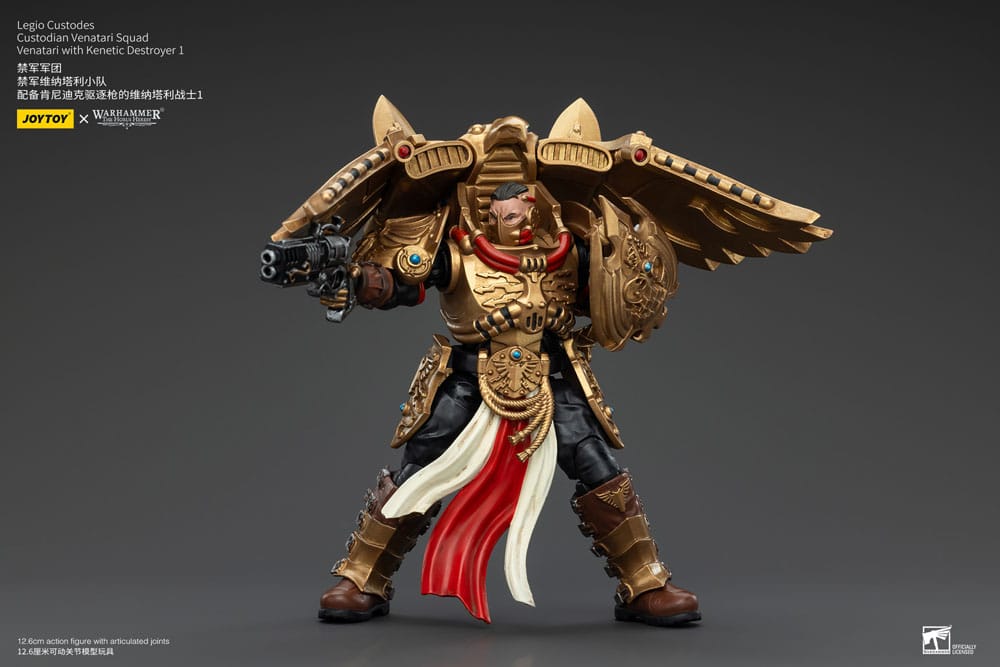 Warhammer The Horus Heresy Figura 1/18 Legio Custodes Custodian Venatari Squad Venatari With Kenetic Destroyer 1 13 cm